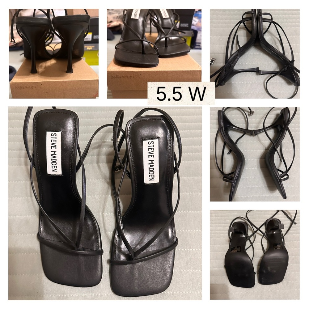 Steve Madden Elegant Black Heels NWOT in box